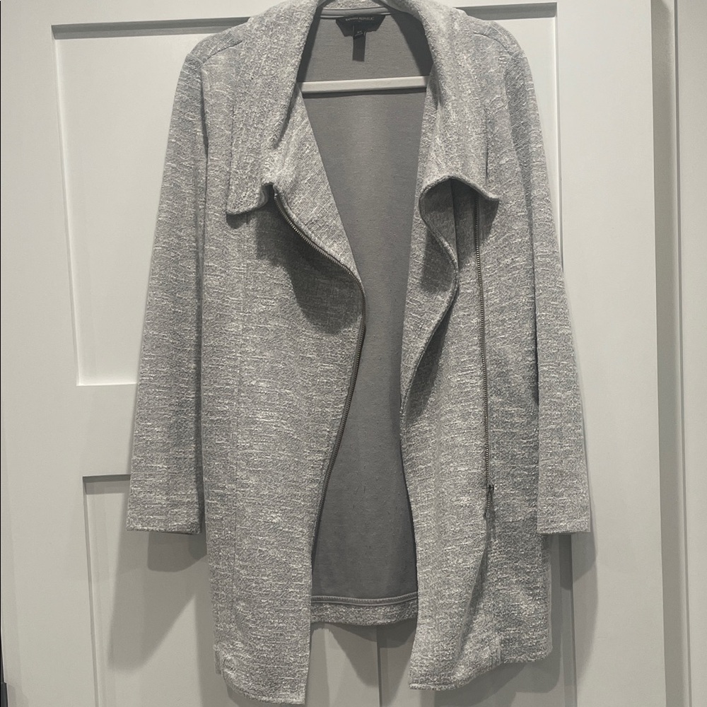 Banana Republic Factory Gray Collared Cardigan